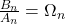\frac{B_n}{A_n} = \Omega_n